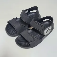 アディダス キッズ アルタ スイム ブラック サンダル 180