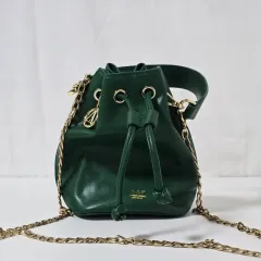 ラブ ランニング 巾着 グリーン チェーン クロスバック トートバッグ 0807