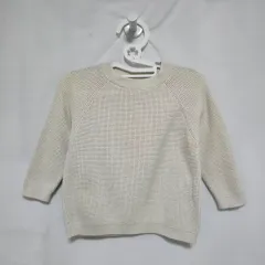 ZARA アイボリー 季節の変わり目 ニット 長袖 Tシャツ キッズ 12m 0826