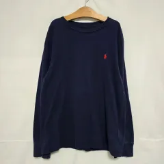 (ハングルタグ正規品) POLO RALPH LAUREN(ポロラルフローレン) ネイビー 長袖Tシャツ キッズ 10-12y 0826
