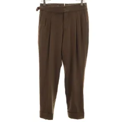 美品 PT TORINO ピーティートリノ タック パンツ 42 ブラウン系 メンズ 古着