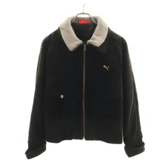 PUMA プーマ コーデュロイ 中綿ジャケット L ブラウン レディース 古着