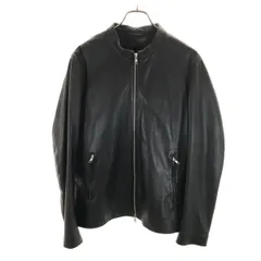 JOURNAL STANDARD ジャーナルスタンダード シープスキン レザー シングルライダースジャケット L ブラック メンズ 古着