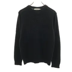 BEAMS LIGHTS ビームスライツ 長袖 ハリスツイード ニット M ブラック セーター Harris Tweed エルボーパッチ付き メンズ 古着のサムネイル