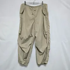 H&M(エイチアンドエム) ベージュ パラシュート バンディング ジョガー パンツ レディース 34インチ 0909