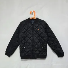 ポロ ラルフローレン ブラック キルティング 軽量 ダウン ジャケット キッズ 6-7歳 1103