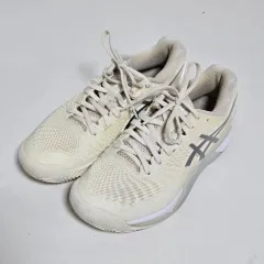 アシックス ゲル レゾリューション 9 テニスシューズ アイボリー 235 0910