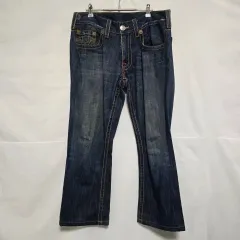 トゥルーレリジョン BOBBY BIG T インディゴウォッシュ ブーツカット デニム 男34 1112