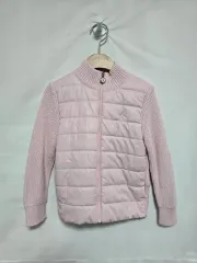 (ハングルタグ正規品) POLO RALPH LAUREN(ポロラルフローレン) ピンク キルティング ニット ジップアップ ジャケット キッズ 3歳 1119