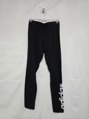 アディダス レギンス ブラック ロゴ レディース M 1124