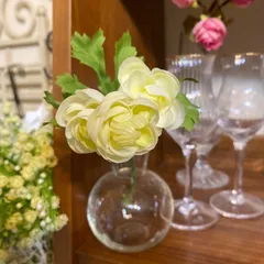 ガラスフラワーベースSALE