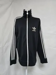 アディダス ヨーロッパ 弱起毛 トラックジャージ ジップアップ ジャケット ブラック メンズ 100 1202