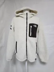 THE NORTH FACE フリース フーディー ジップアップ アイボリー ブラウン キッズ 160 1203