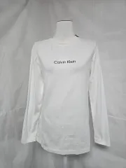 新品) カルバン・クライン 白 長袖 Tシャツ レディース 90 1209