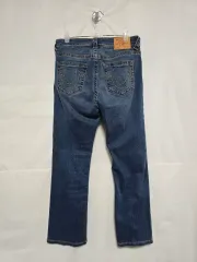 トゥルーレリジョン インディゴ ウォッシュ デニムパンツ ブーツカット デニムパンツ レディース 29インチ 1215