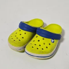 Crocs クロックバンド クロッグ キッズ ライム ブルー サンダル c6-7 (145) h