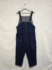 ニコアンド インディゴデニム オーバーオール サスペンダー パンツ L 0113