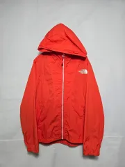THE NORTH FACE ザノースフェイス オレンジ 軽量 フード ウィンドブレーカー ジャケット キッズ 140 0119