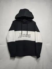 NBA フード アノラック ジャケット ブラック ホワイト M 95-100 0119