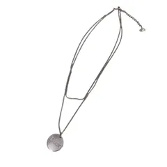 クリスチャンディオール Christian Dior CDチャーム付き ロゴプレート ネックレス   レディース 表記無 