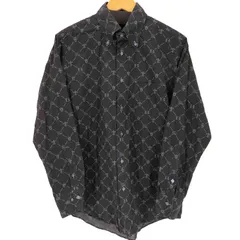 バーバリーブラックレーベル BURBERRY BLACK LABEL 総柄L/S BD シャツ メンズ JPN：3 