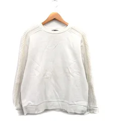 ザラ ZARA トレーナー  スウェット 裏起毛 コットン シンプル S アイボリー 白 /KT19