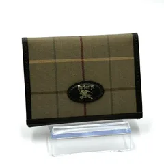 バーバリー BURBERRY ノバチェック カードケース パスケース コンパクト 男女兼用 ブラウン レザー
