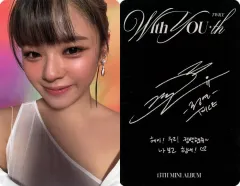 【中古】コレクションカード(女性) TWICE/ジョンヨン/裏面印刷サイン・メッセージ入り/CD「With YOU-th」(Standard Ver.)封入フォトカード