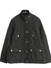 00's ローレン ラルフローレン 中綿 キルティング ナイロン ジャケット レディース L / オールド ポロ モーターサイクル ハーフ コート 黒