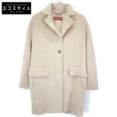 MAXMARA STUDIO マックスマーラスタジオ ﾋﾟﾝｸ ｱﾙﾊﾟｶｳｰﾙ ｼﾞｬｷﾞｰｽﾃﾝｶﾗｰｺｰﾄ 38