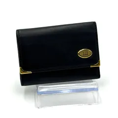 ダンヒル dunhill 6連キーケース コンパクト メンズ ブラック ゴールド金具 レザー