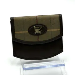 バーバリー BURBERRY ノバチェック コインケース 小銭入れ コンパクト 男女兼用 ブラウン レザー ゴールド金具