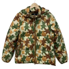 CALLAWAY(キャロウェイ) ダウンジャケット サイズL レディース - ライトグリーン×カーキ×マルチ 長袖/クマ/袖着脱可/秋/冬