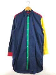 【中古品】POLO RALPH LAUREN ポロ・ラルフローレン COLOR BLOCK ONEPIECE SHIRT カラーブロック ワンピース シャツ トップス 【168-260207-rt-16-tag】