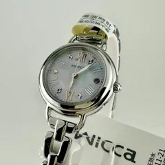 新品未使用☆シチズン CITIZEN 腕時計 wicca ウィッカ 替えバンド付 KL0-511-21 限定 白蝶貝 ソーラー電波 レディース   白 電波ソーラー【国内正規品】
