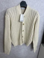 メンズ クロップドカーディガン ベージュ 新品