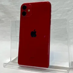 【動作品】iPhone/11/64GB/レッド/SIMフリー/画面割れ/背面割れあり/バッテリー84%/ケーブル付/No.3429