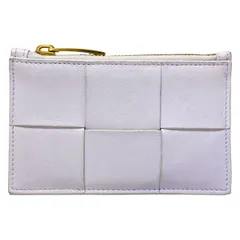 BOTTEGA VENETA(ボッテガヴェネタ) コインケース カセット ライトグレー フラグメントケース レザー