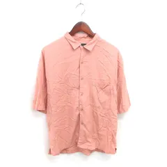 ビームスライツ BEAMS Lights シャツ カジュアル ステンカラー 無地 シンプル 半袖 Ｍ ピンク /TT