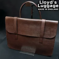 英国製 Lloyd's Luggage エンボスミュージックバッグ 型押し レザー ロイドフットウェア Lloyd Footwear カバン 鞄 バック 80s 90s ビンテージのサムネイル