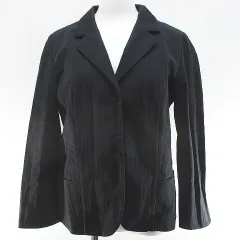 マルニ MARNI テーラード ジャケット 42 紺系 ネイビー 無地 スナップボタン イタリア製