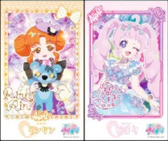 【リンリン＆ひまり】 ひみつのアイプリ ブロマイド風ステッカー