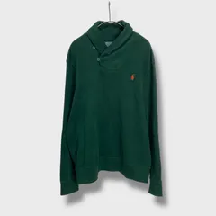 Ralph Lauren☆ラルフローレン☆ショールカラースウェット☆緑☆XL☆B26M