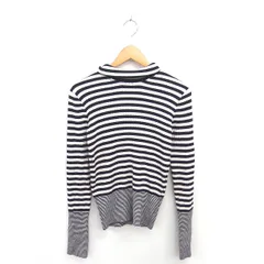 フリークスストア FREAKS STORE タートルネック ニット セーター ボーダー 長袖 F ベージュ ブラック 薄茶 黒 /TT