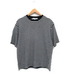 アーバンリサーチ URBAN RESEARCH カットソー Tシャツ 半袖 コットン混 ボーダー M ブラック 黒 /KT17