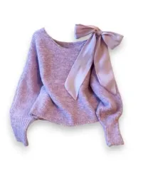 ライトパープル ラベンダー ニット