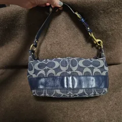 COACH デニム シグネチャー ミニ ショルダーバッグ トートバッグ