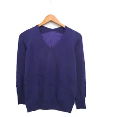 ケーティー キヨコ タカセ  K.T KIYOKO TAKASE ニット セーター 長袖 Vネック シンプル 5 パープル 紫 /KT13