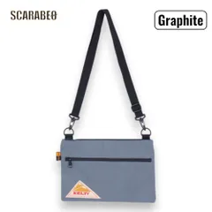 KELTY ケルティ VINTAGE FLAT POUCH SM ヴィンテージ フラットポーチ サコッシュ風 コーデュラナイロン 32592214 Graphite