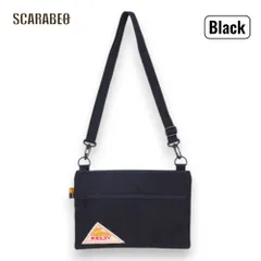 KELTY ケルティ VINTAGE FLAT POUCH SM ヴィンテージ フラットポーチ サコッシュ風 コーデュラナイロン 32592214 Black